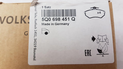 Original OE Volkswagen Bremsbeläge 5Q0698451Q