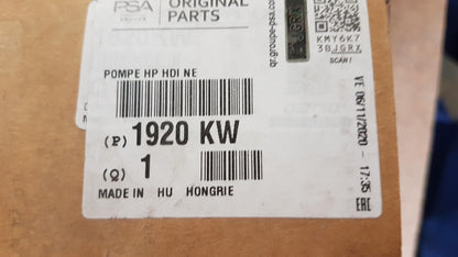 Original PEUGEOT Boxer 2.0 BlueHDi 2006-2025 Einspritzpumpe 1920KW