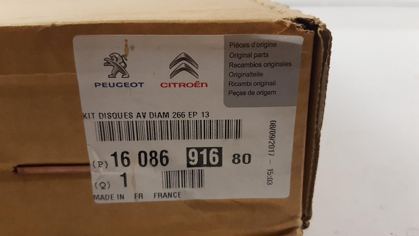 Original OE Peugeot Bremsscheibensatz (2 Stück) 1608691680