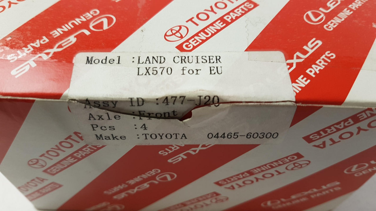 Original TOYOTA Land Cruiser '07- Bremsbeläge Bremsklötze vorne 0446560300