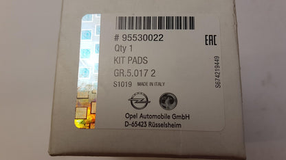 Original OPEL Astra-J Zafira-C Mokka Bremsbeläge Hinten 95530022