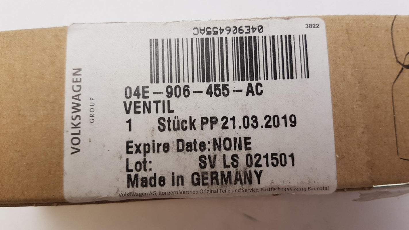 Original AUDI A3 Q2 Q3 VW T-Roc T-Cross Tiguan Touran Steuerventil 04E906455AC