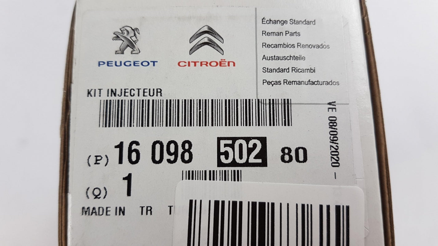 Original PEUGEOT 207 307 CITROEN C3 C4 Jumpy 1.6HDi Einspritzdüse 1609850280