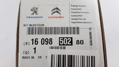 Original PEUGEOT 207 307 CITROEN C3 C4 Jumpy 1.6HDi Einspritzdüse 1609850280