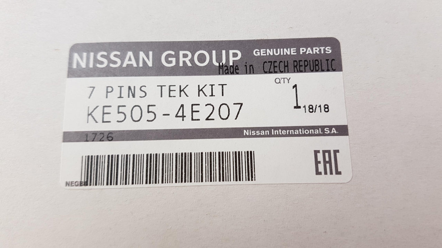 Original NISSAN Qashqai II 2013 > Anhängerkupplung Elektrosatz 7-Pin KE5054E207