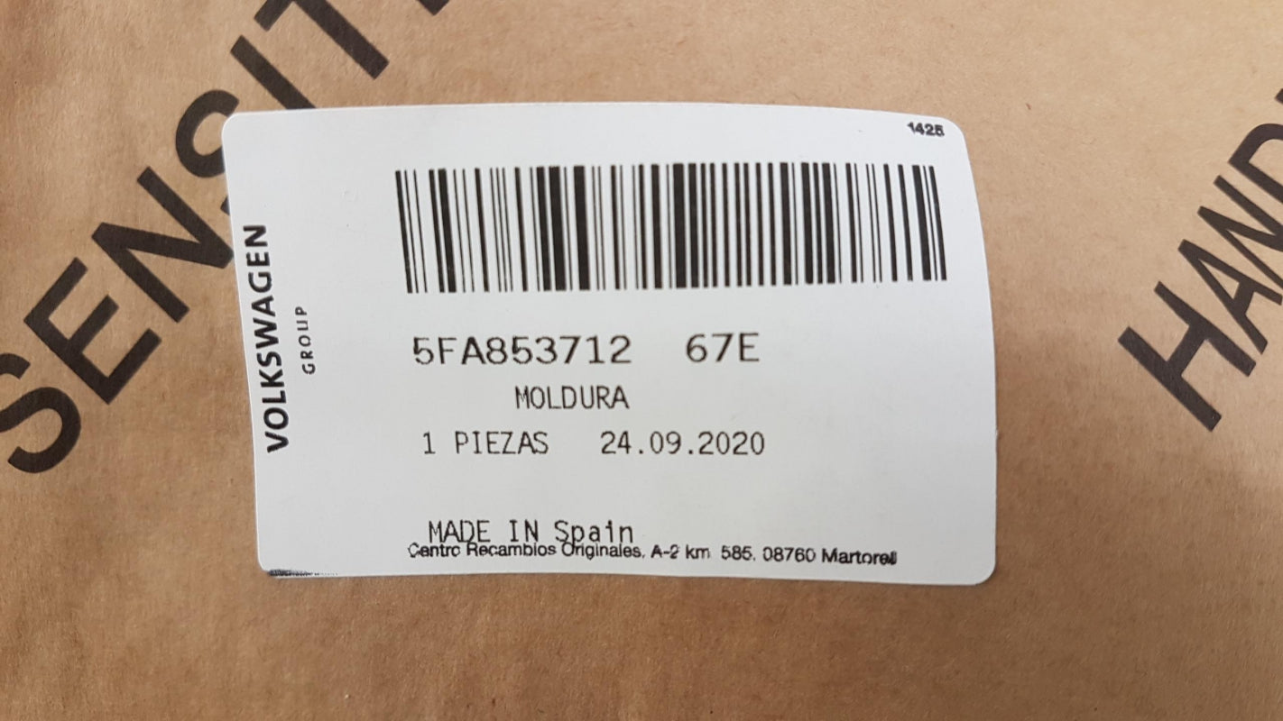 Original OE Volkswagen Stoßstangen Zierleiste 5FA85371267E