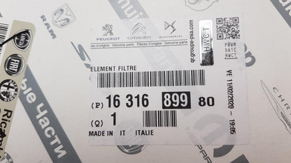 Original OE Peugeot Luftfilter 1631689980