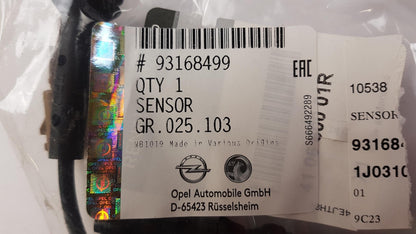 Original OE OPEL Bremsbelagverschleiß Warnkontakt 93168499