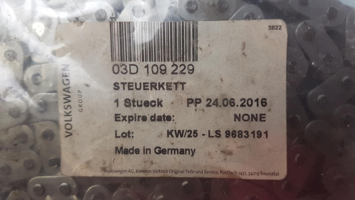 Original OE Volkswagen Steuerkette 03D109229