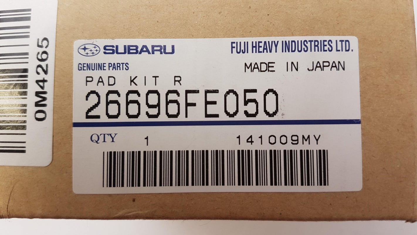 Original OE SUBARU Bremsbeläge 26696FE050