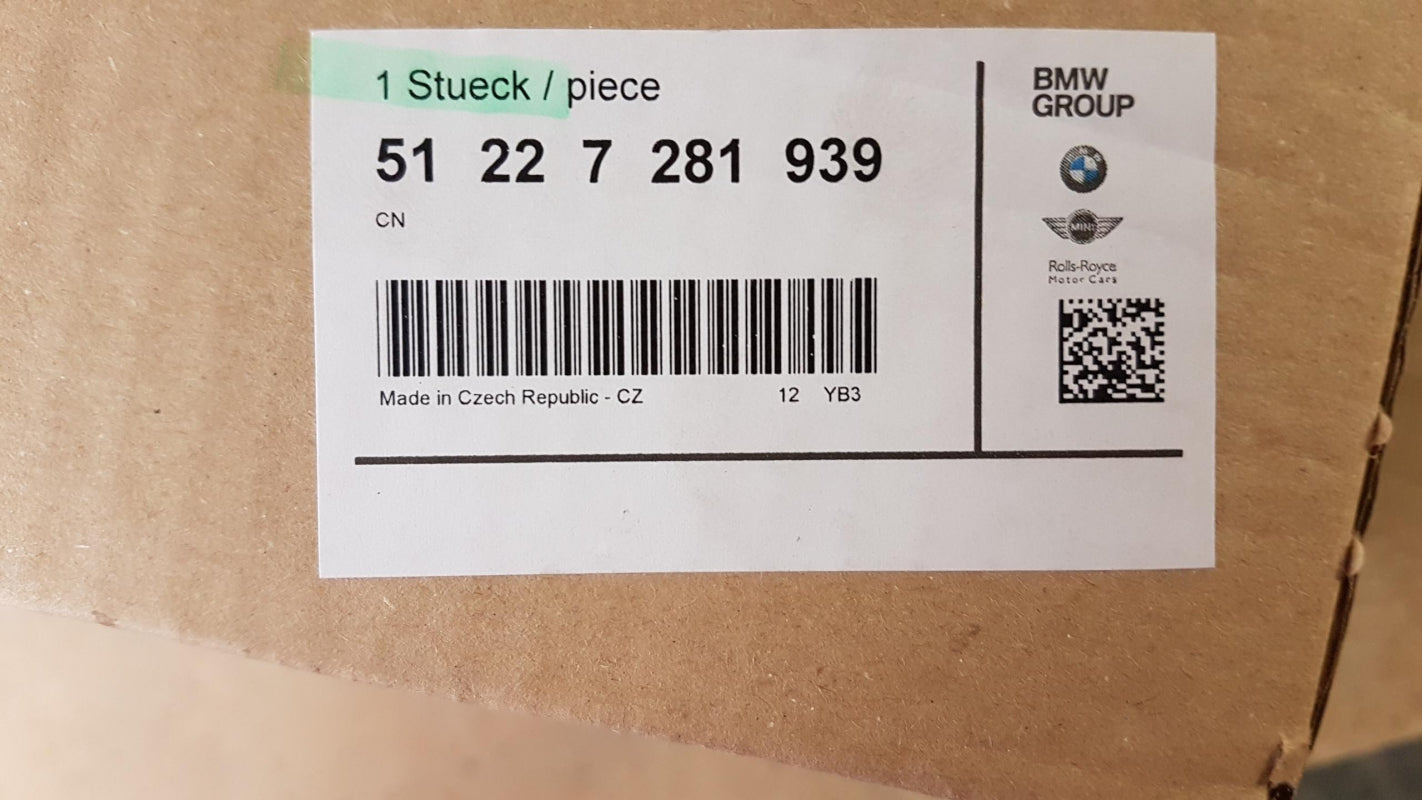 Original BMW F15 F16 F39 F45 F46 F48 Türschloss hinten links 51227281939