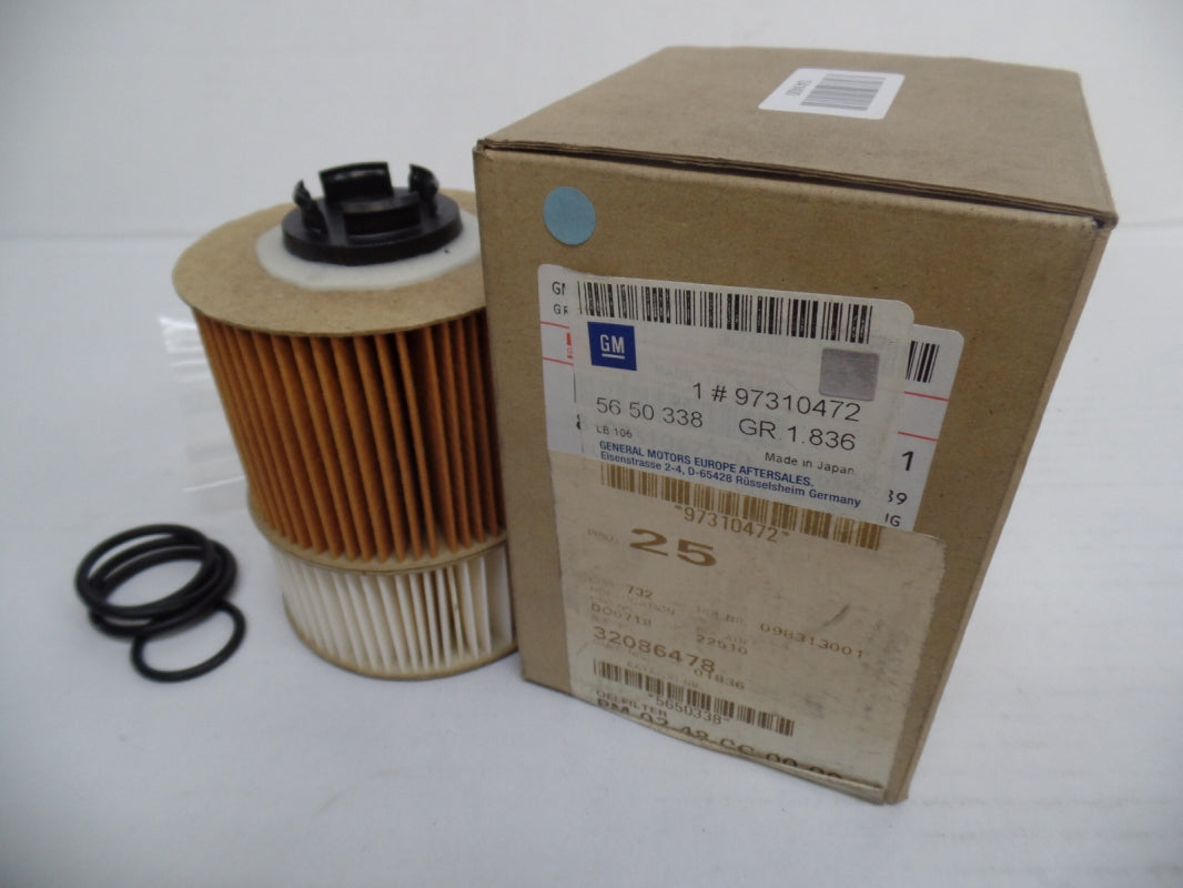 Original OPEL Vectra-C Signum Motor Ölfilter mit Dichtung Filtereinsatz 97310472