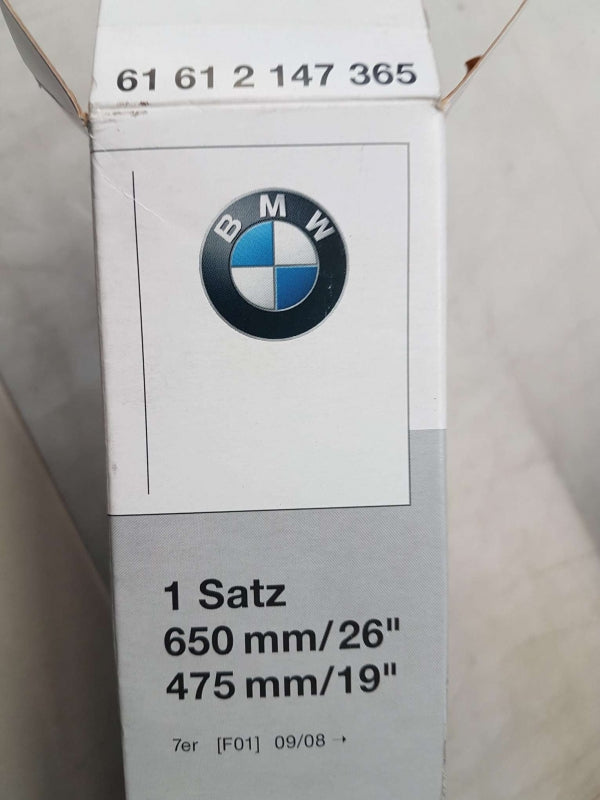 Original BMW 7' F01 Wischerblätter Satz 650mm/26" 475mm/19" 61612147365