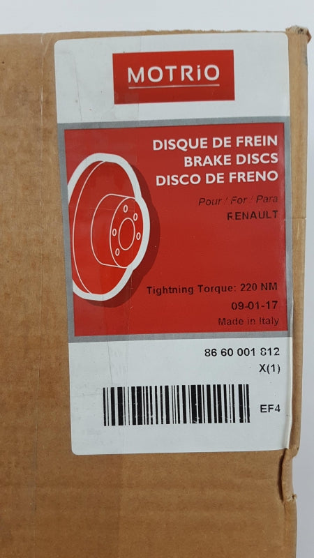 Original RENAULT Megane II Scenic II Bremsscheibe (1 stück) hinten 8660001812