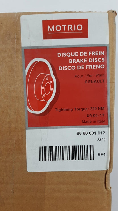 Original RENAULT Megane II Scenic II Bremsscheibe (1 stück) hinten 8660001812