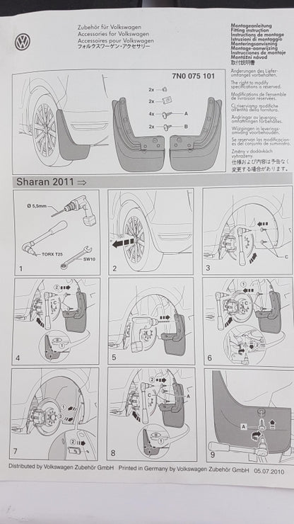 Original OE Volkswagen Schmutzfänger 7N0075101