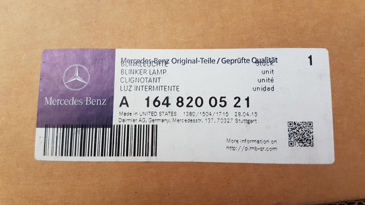 Original OE MERCEDES-BENZ Blinkleuchte A1648200521