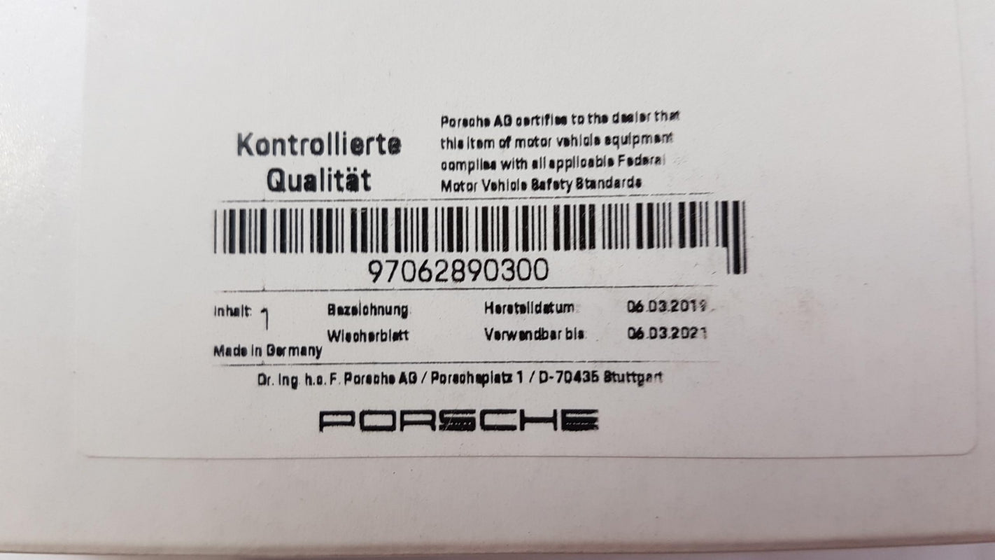 Original OE PORSCHE Wischerblättersatz (2st) 97062890300