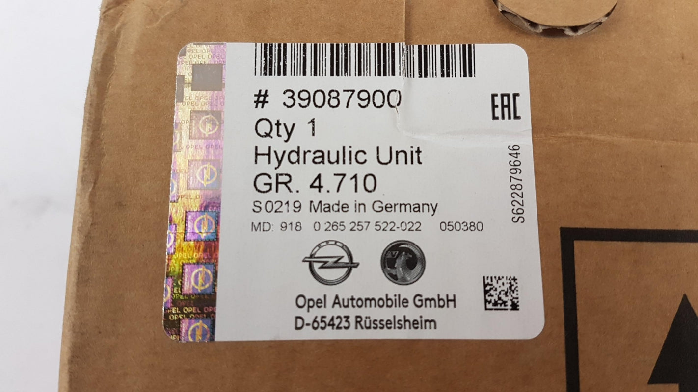 Original OPEL Astra-K ABS Pumpe Bremsanlage Hydraulikblock 1.6 CDTi 39087900