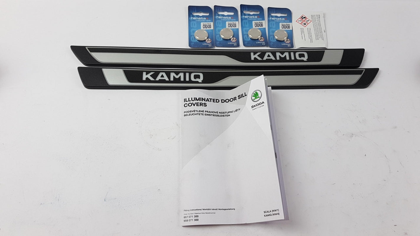 Original SKODA Kamiq '20-'21 Scala '19-'21 Einstiegsleisten Satz 2st. 658071300