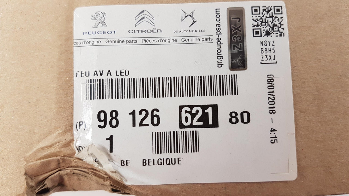 Original OE Peugeot Tagfahrlicht 9812662180