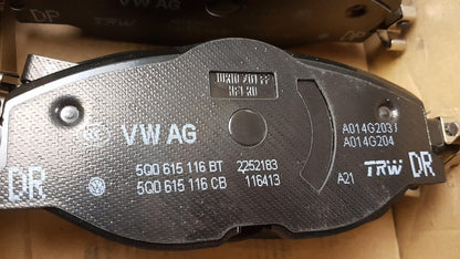 Original OE Volkswagen Bremsbeläge 2K5698151E