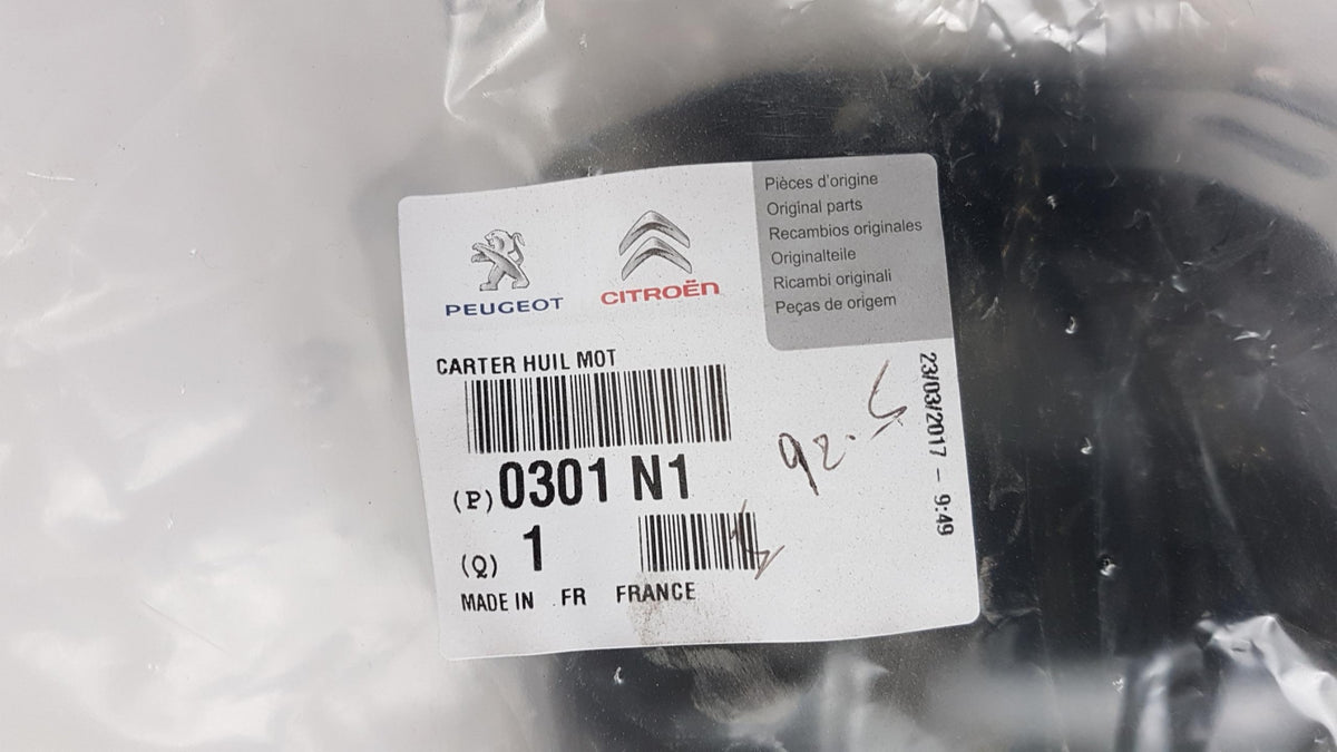 Original PEUGEOT 2008 207 3008 4008 Bipper CITROEN Berlingo C1-C4 Ölwanne 0301N1