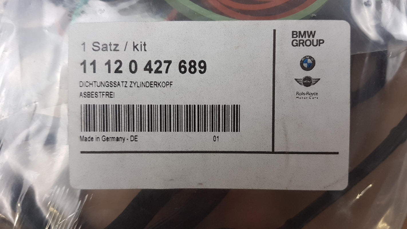 Original OE BMW Zylinderkopf Dichtungssatz 11120427689