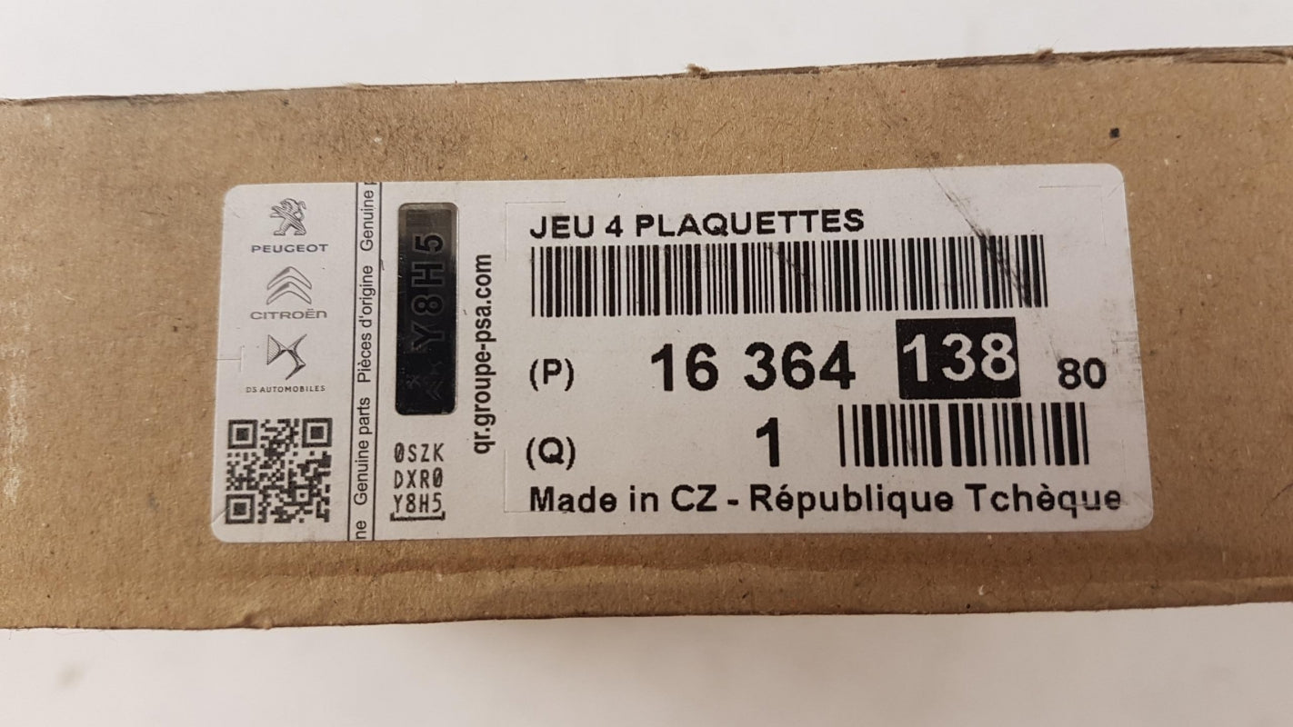 Original OE Peugeot Bremsbeläge 1636413880