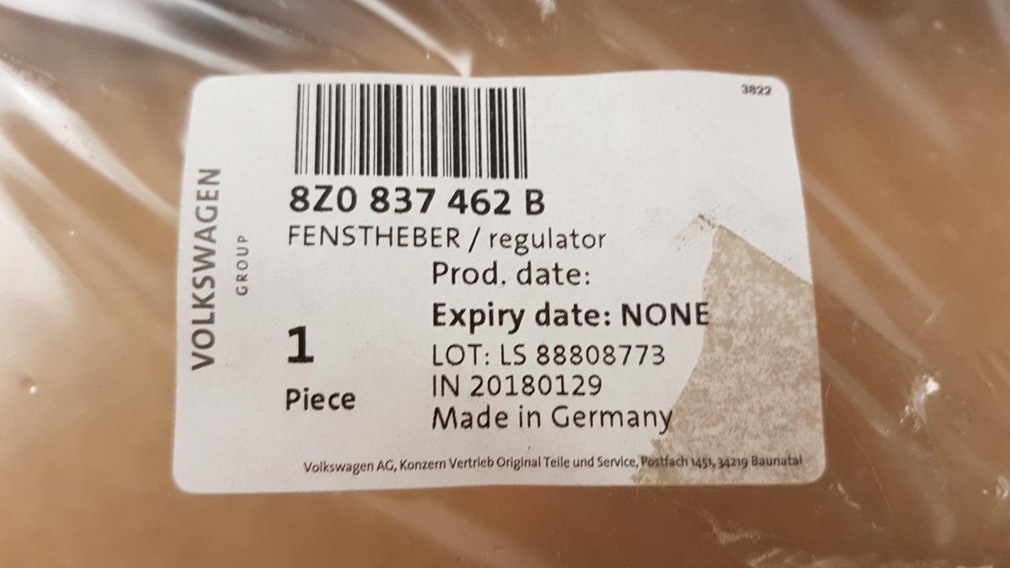 Original OE Volkswagen Fensterheber 8Z0837462B