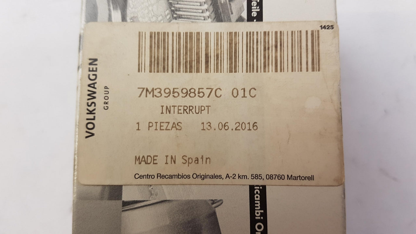 Original OE Volkswagen Fensterheberschalter 7M3959857C01C