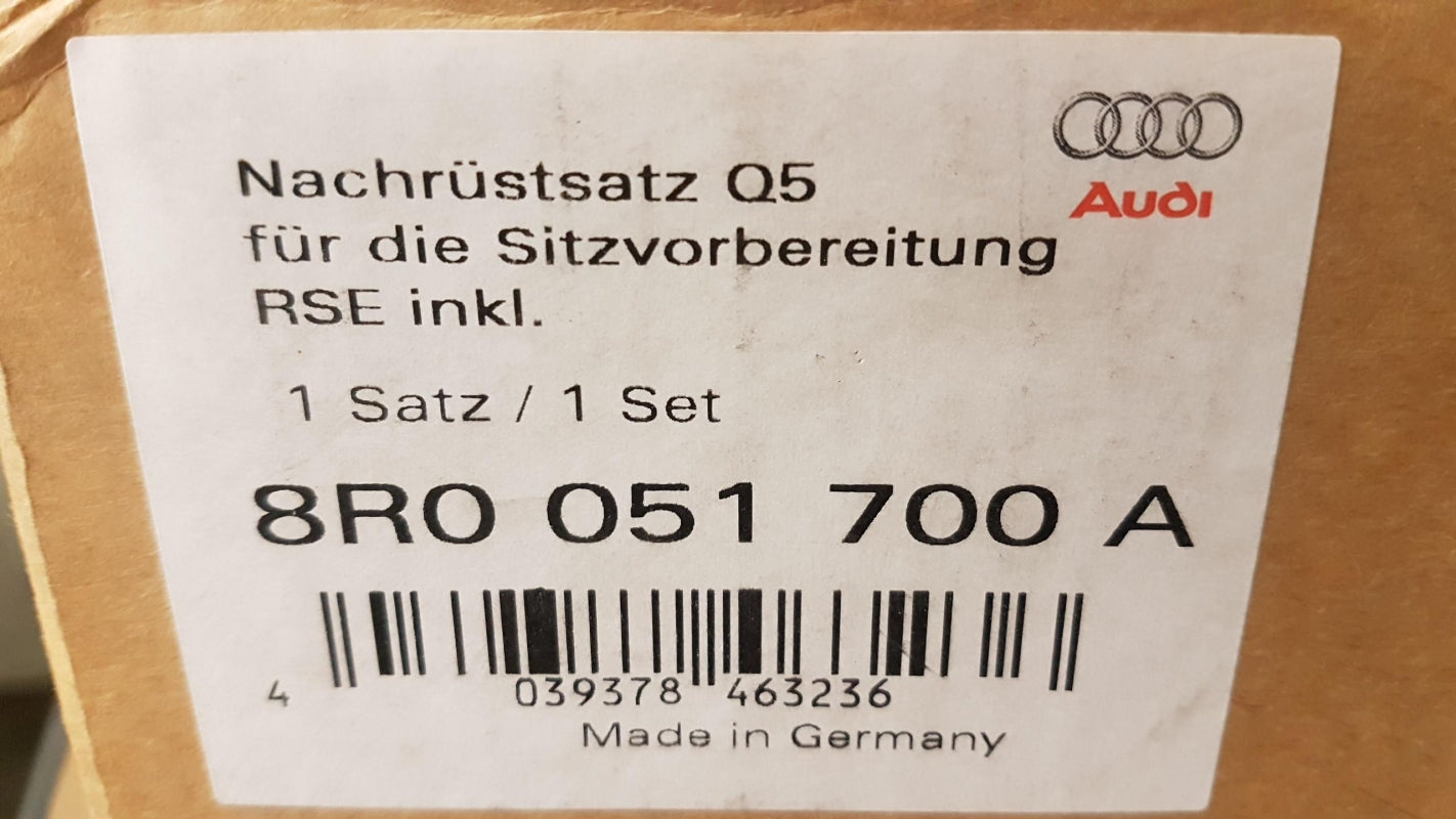 Original AUDI Q5 (8R) Nachrüstsatz für Sitzvorbereitung 8R0051700A