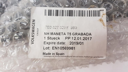 Original VOLKSWAGEN Transporter T5 Kofferraum Griff Schwarz 7E0827329F9B9