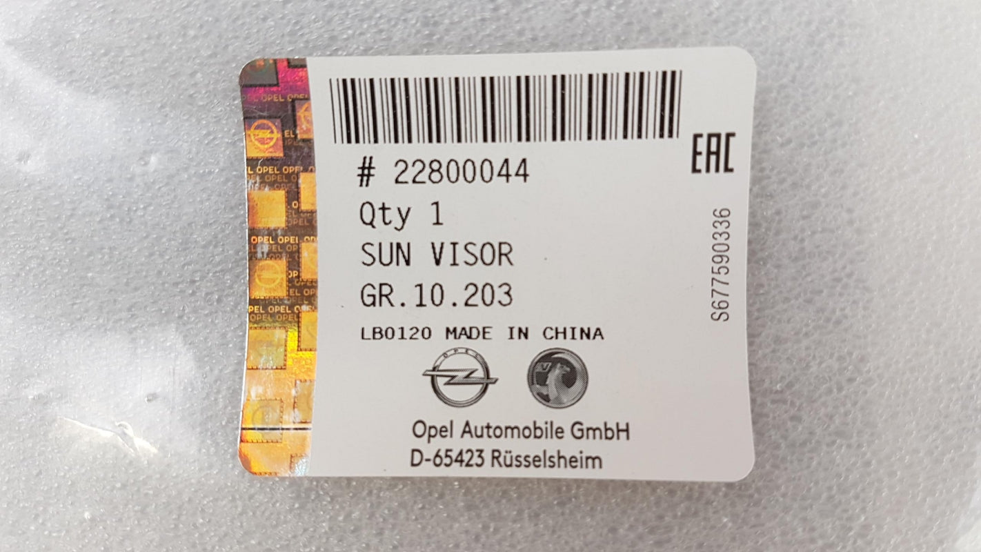 Original OE OPEL Sonnenblende 22800044