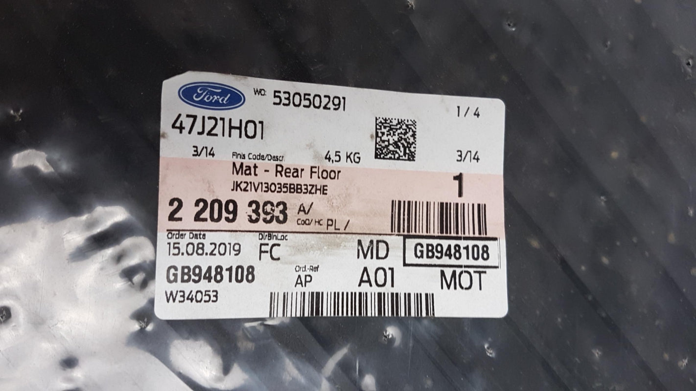 Original FORD Transit/Tourneo Custom 2012 > Fußmatte Hinten 2209393