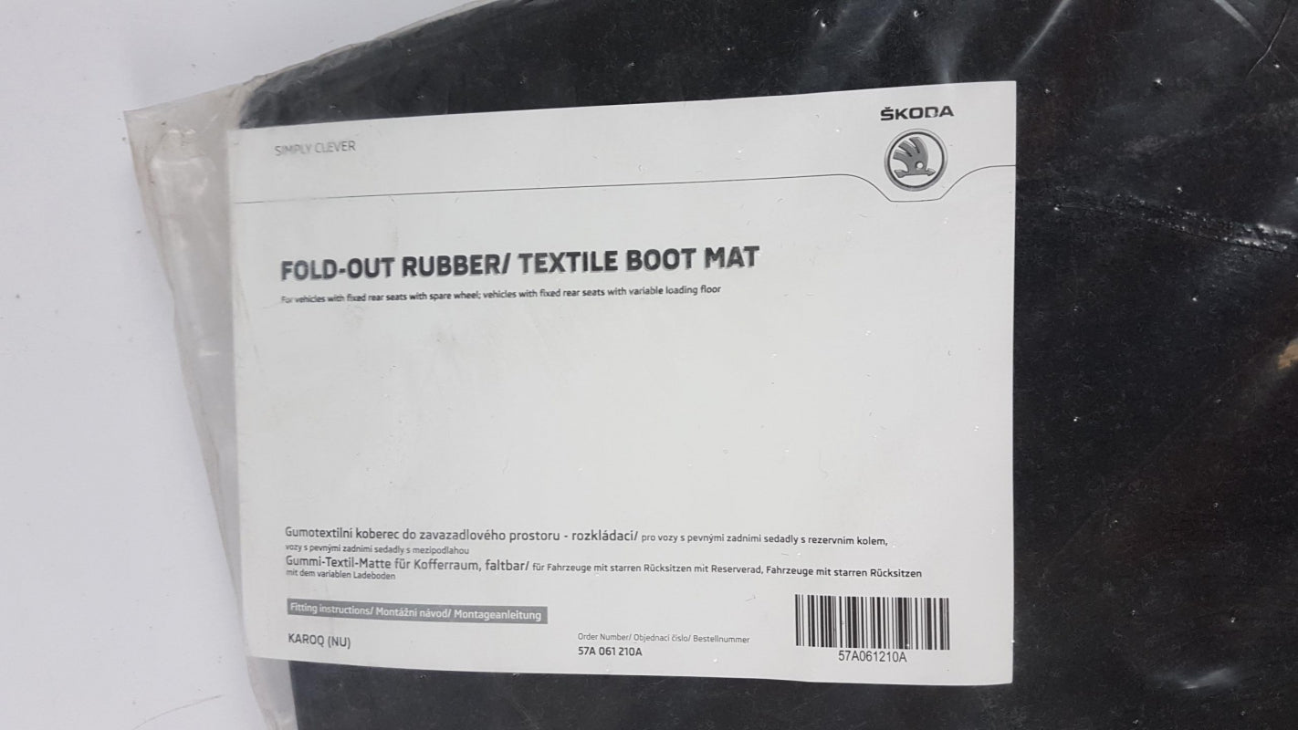 Original SKODA Karoq 2017- Faltteppich 57A061210A