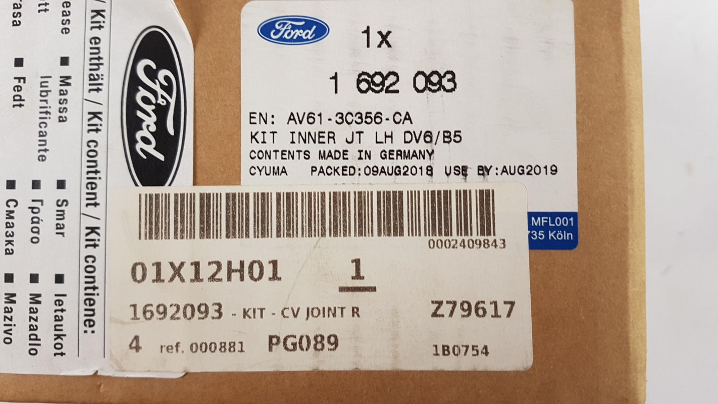 Original FORD Focus III Gelenksatz, Antriebswelle innere Vorne Links 1692093