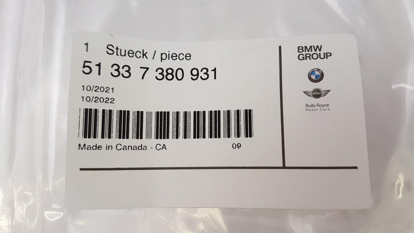 Original OE BMW Türdichtung 51337380931