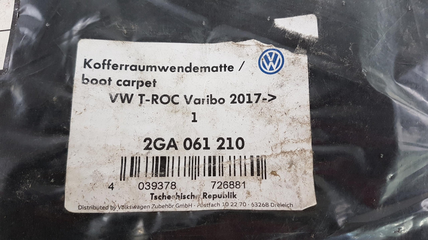Original VW T-Roc Kofferraummatte Schwarz 2GA061210