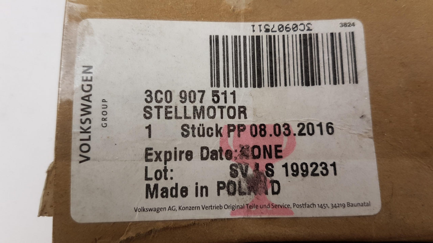 Original OE Volkswagen Stellmotor 3C0907511