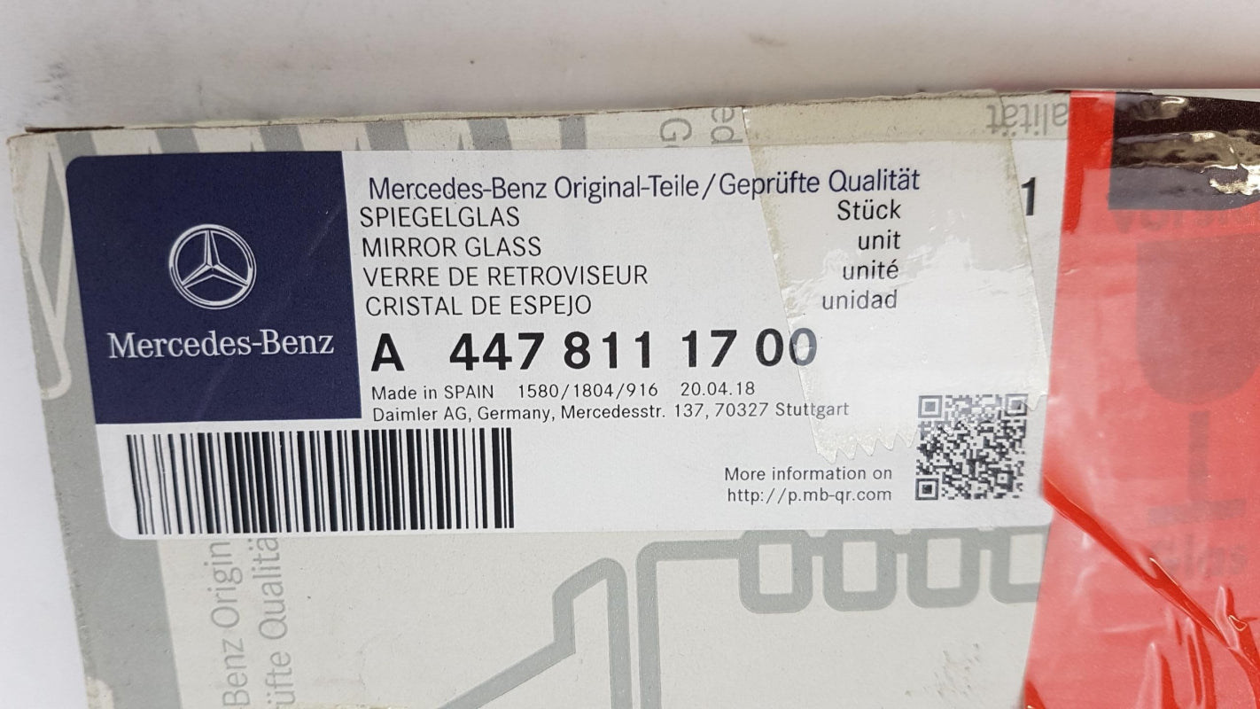 Original OE MERCEDES-BENZ Außenspiegelglas A4478111700