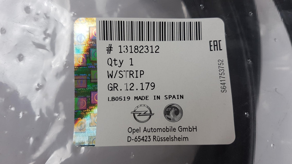 Original OPEL Corsa-D Corsa-E Heckklappen Gummiabdichtung 13182312
