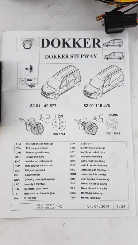 Original OE RENAULT Anhängerkupplung Elektrosatz 8201149578