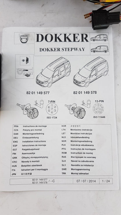 Original OE RENAULT Anhängerkupplung Elektrosatz 8201149578