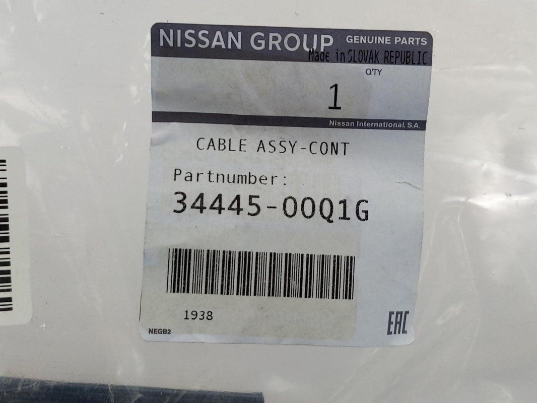 Original OE NISSAN Schaltgetriebe Seilzug 3444500Q1G