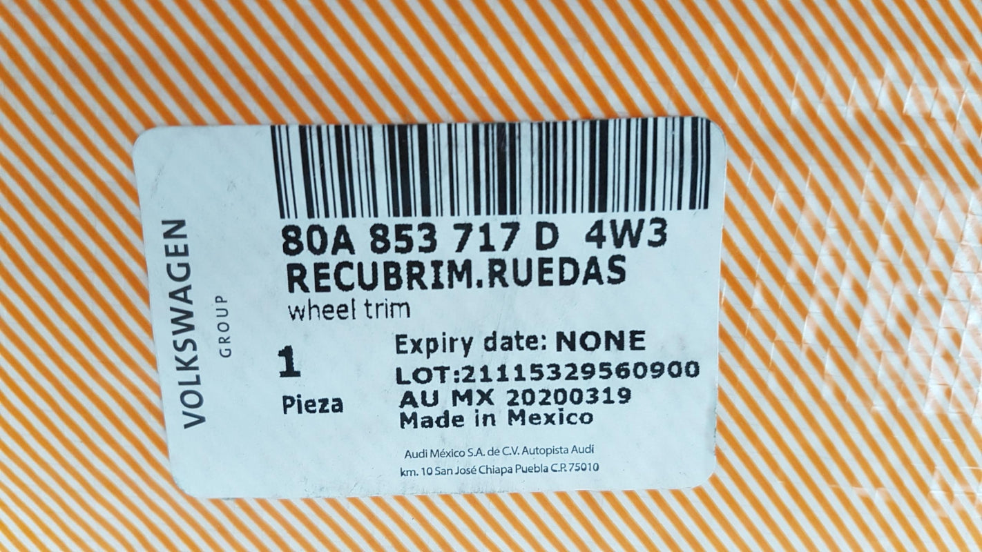 Original OE Volkswagen Kotflügel Zierleiste 80A853717D4W3