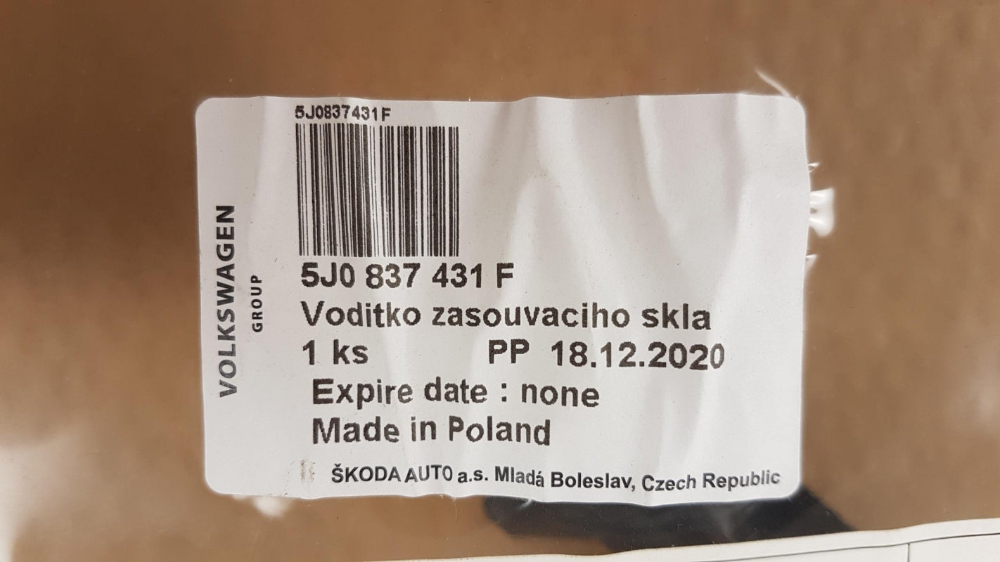 Original OE Volkswagen Fensterführungsschiene 5J0837431F