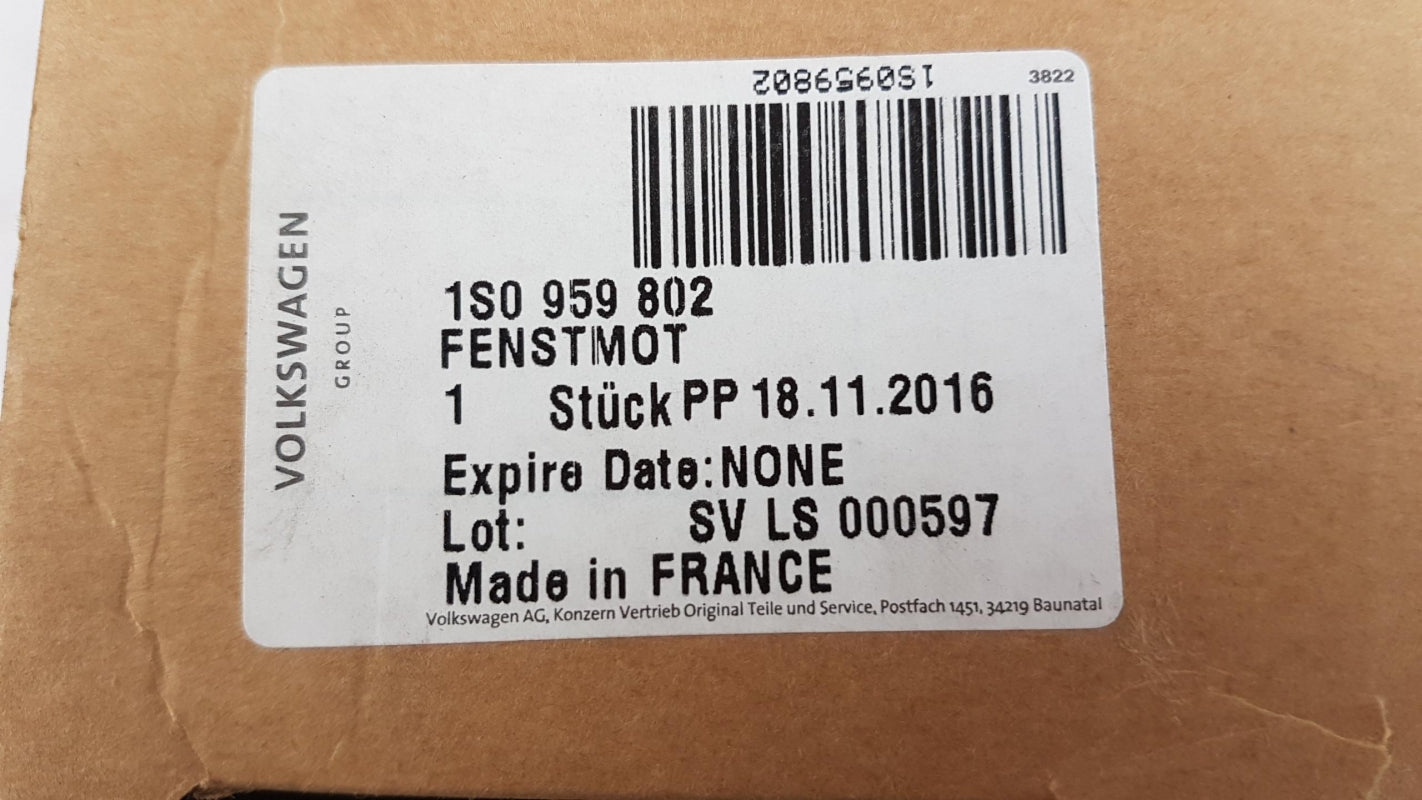 Original OE Volkswagen Fensterhebermotor 1S0959802