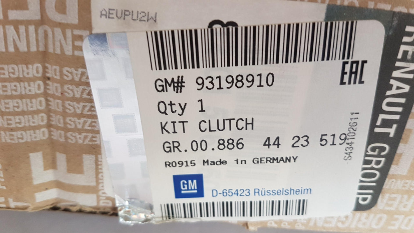 Original OE OPEL Kupplungssatz 93198910