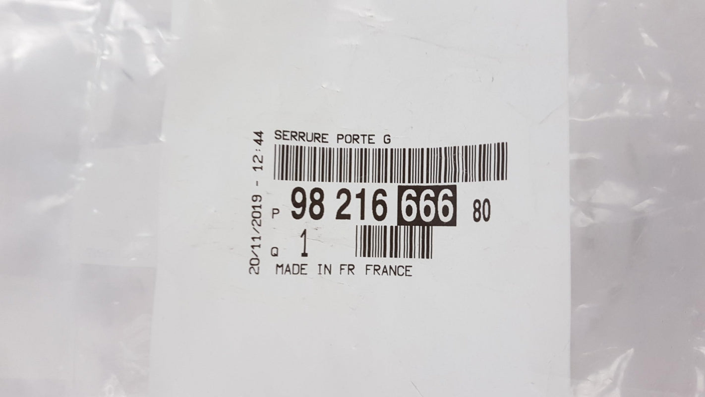 Original PEUGEOT Partner II CITROEN Berlingo Türschloss Hinten Links 9821666680